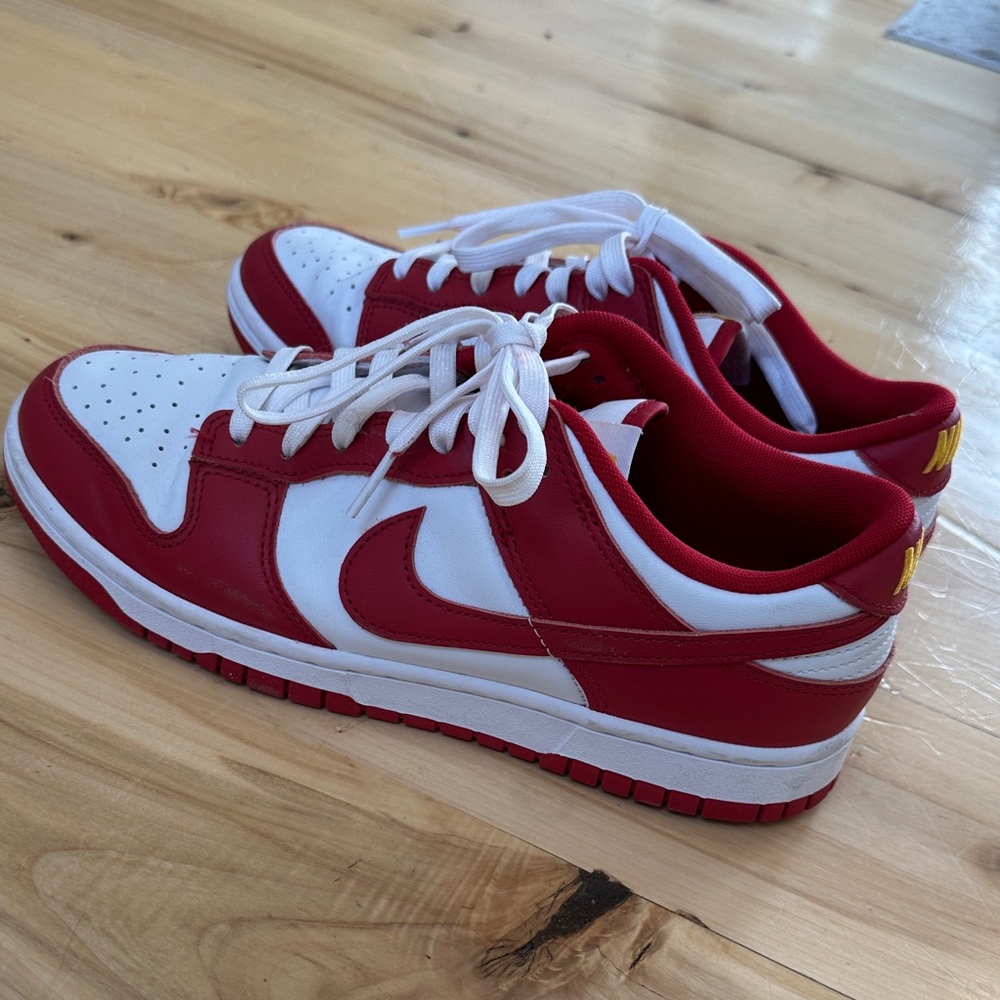 Nike Red and White Sneakers